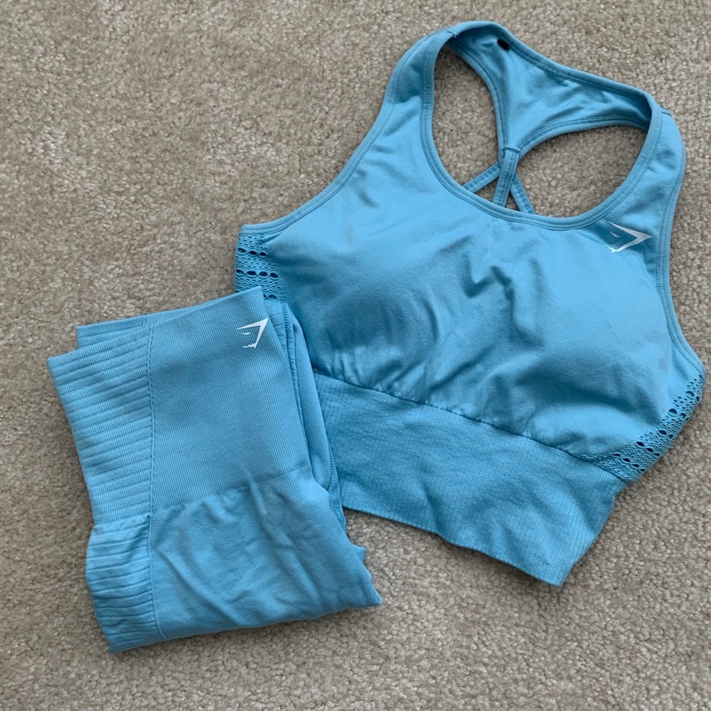 Worn Once! Gymshark Seamless Set